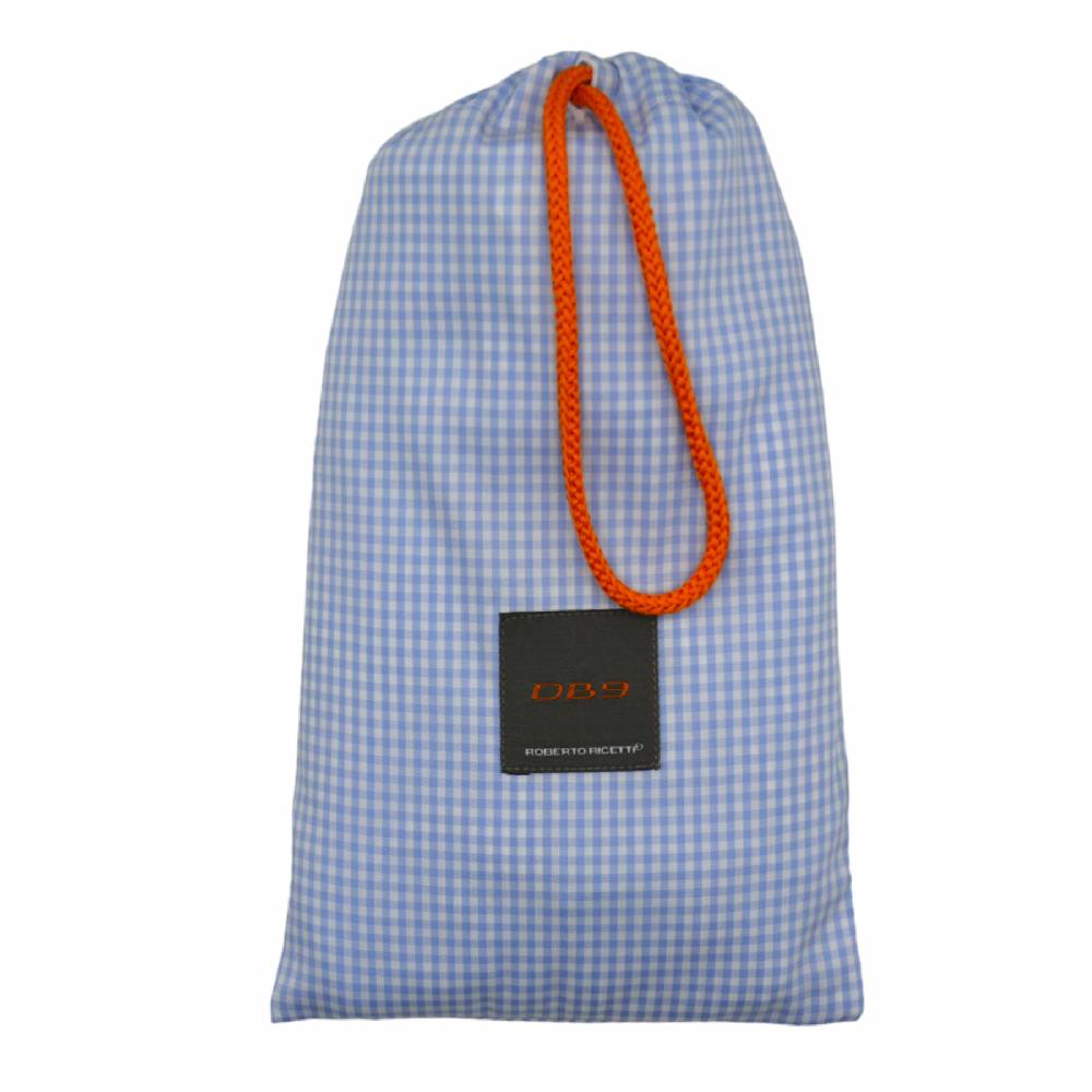 Roberto Ricetti BOXER DB9 COMFORT SUPPORT - QUADRETTO BIANCO E AZZURRO