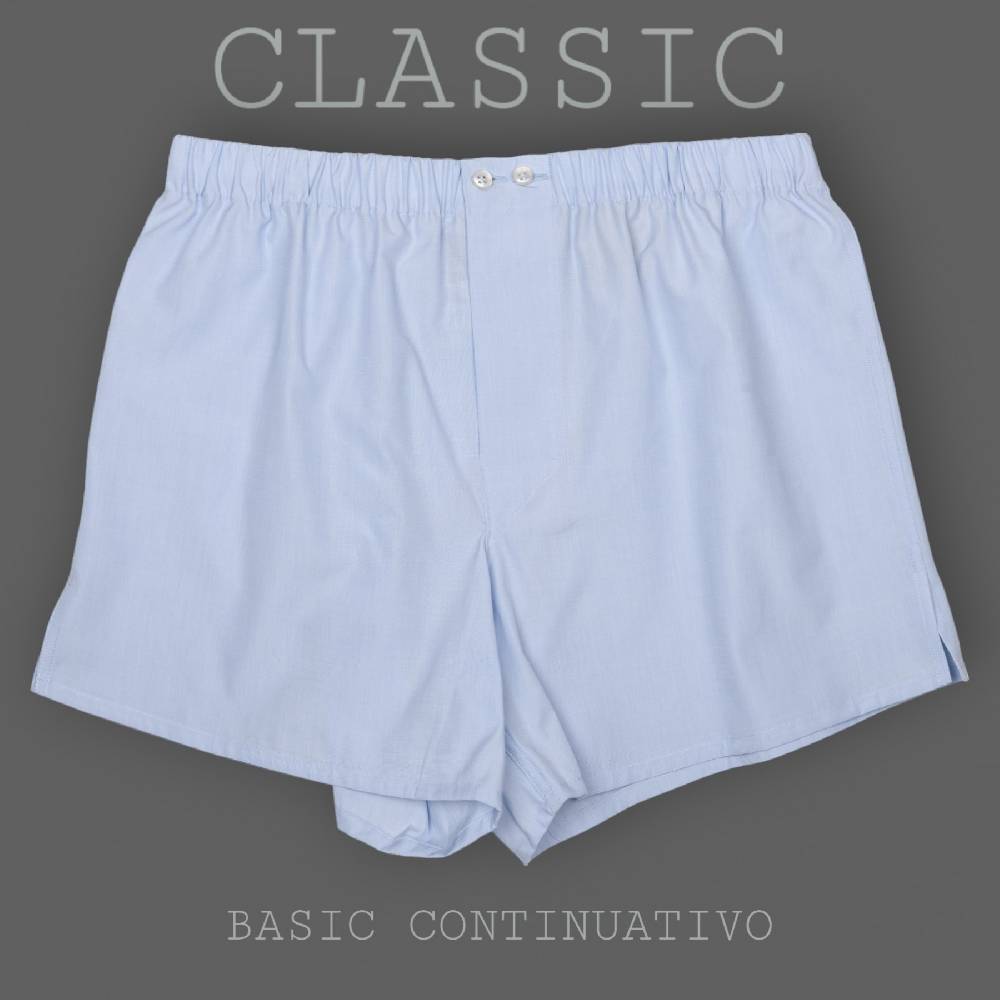 Roberto Ricetti BOXER UOMO CLASSIC - BASIC -CONTINUATIVO - AZZURRO