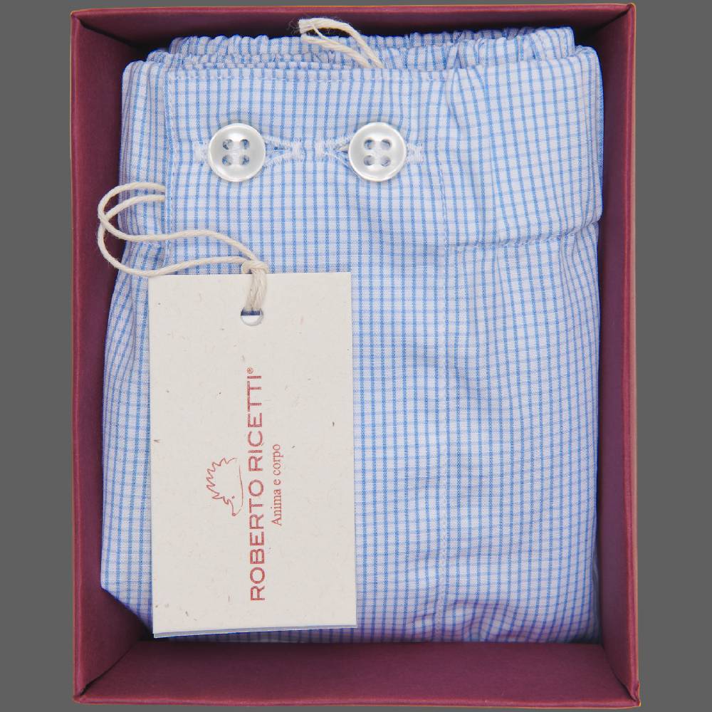 Roberto Ricetti BOXER UOMO CLASSIC - BASIC - CONTINUATIVO -MICROQUADRETTO