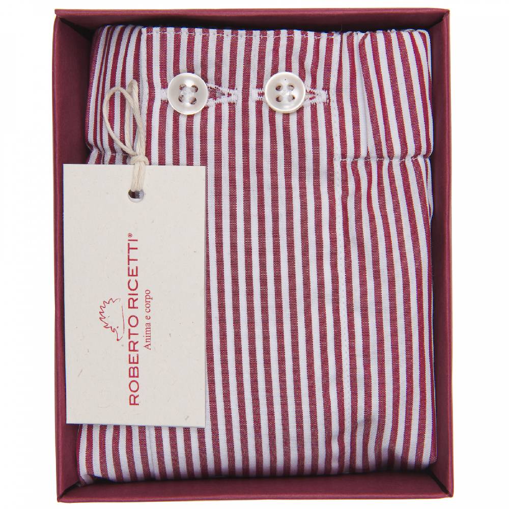 Roberto Ricetti BOXER UOMO CLASSIC - BASIC - CONTINUATIVO - RIGA BORDEAUX