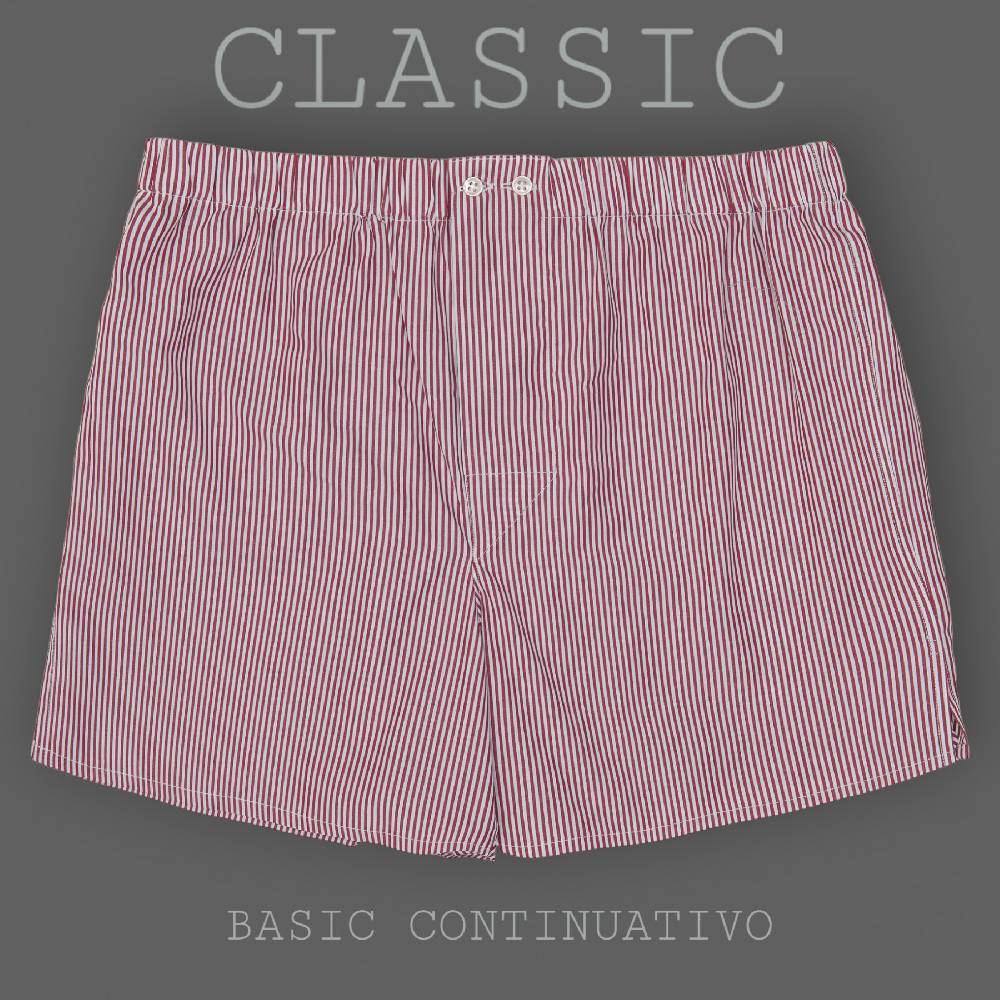 Roberto Ricetti BOXER UOMO CLASSIC - BASIC - CONTINUATIVO - RIGA BORDEAUX