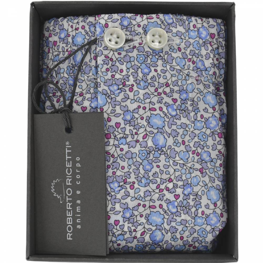 Roberto Ricetti BOXER UOMO CLASSIC - LIBERTY LONDON CHERRY