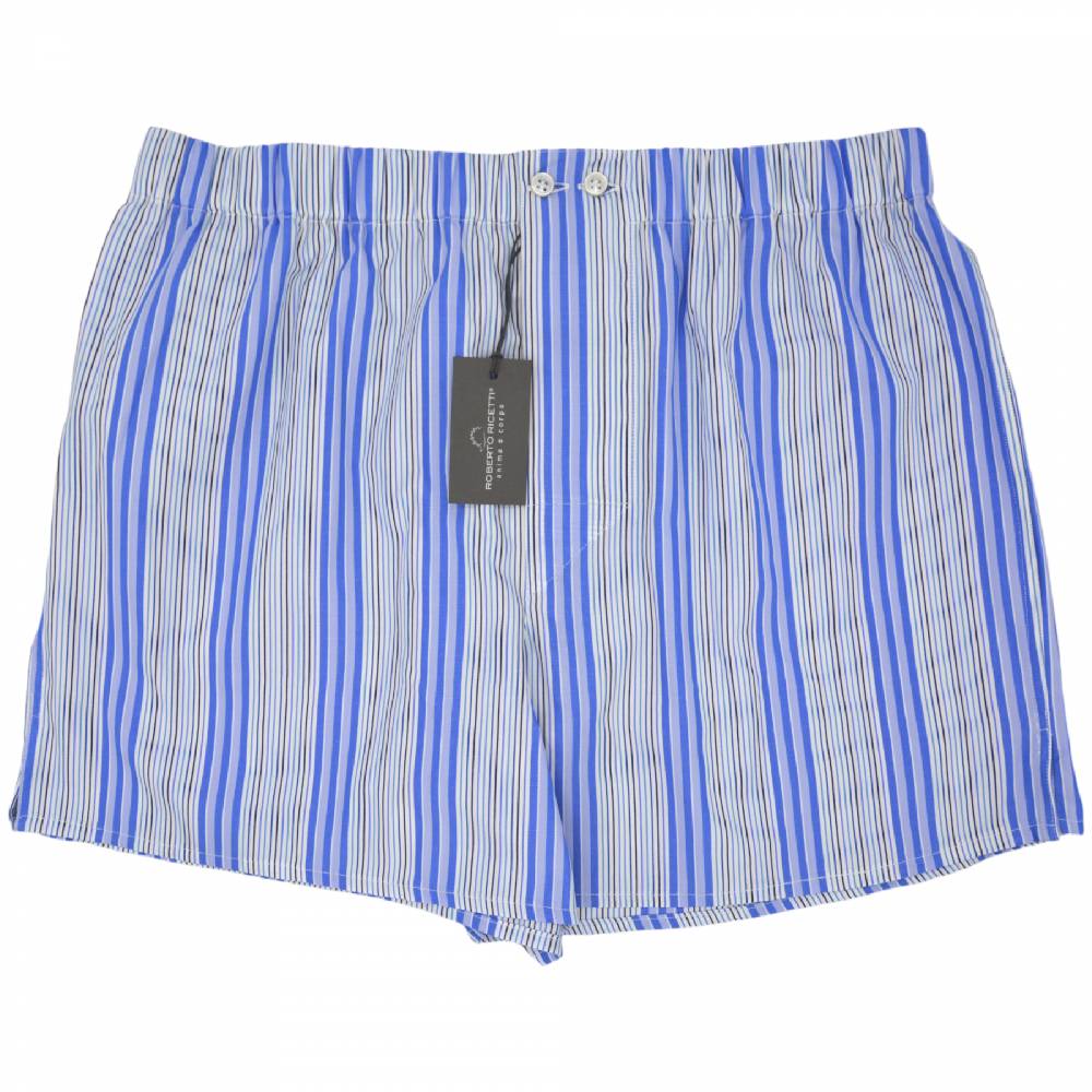 Roberto Ricetti BOXER UOMO CLASSIC - MULTIRIGA AZZURRA BIANCA BLU Roberto Ricetti BOXER UOMO CLASSIC - MULTIRIGA AZZURRA BIANCA BLU
