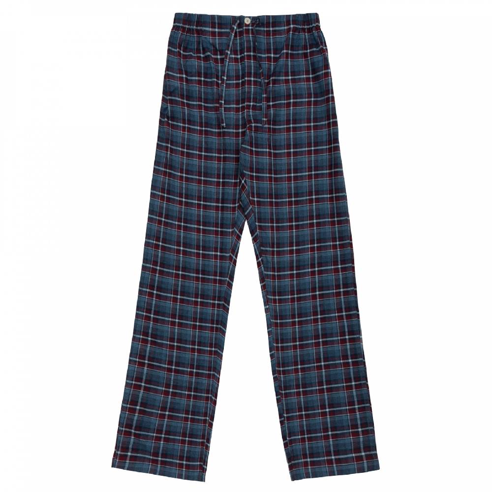 Roberto Ricetti FELPA GIROCOLLO BLU - PANTALONE SCOZZESE ROSSO/BLU