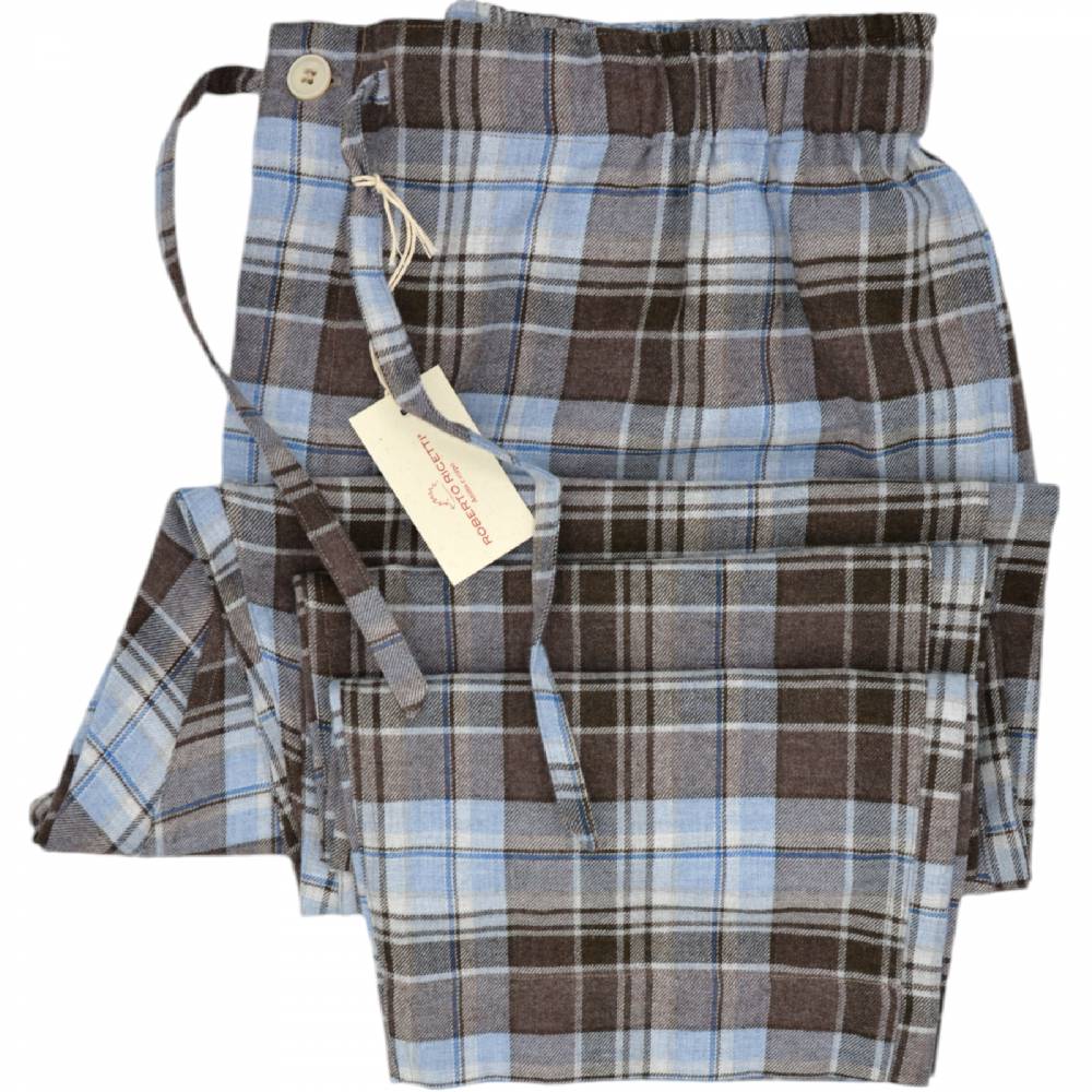 Roberto Ricetti PANTALONE LUNGO- COTONE CALDO QUADRI