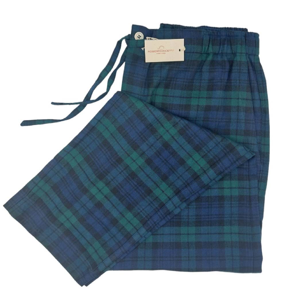 Roberto Ricetti PANTALONE LUNGO - COTONE CALDO TARTAN