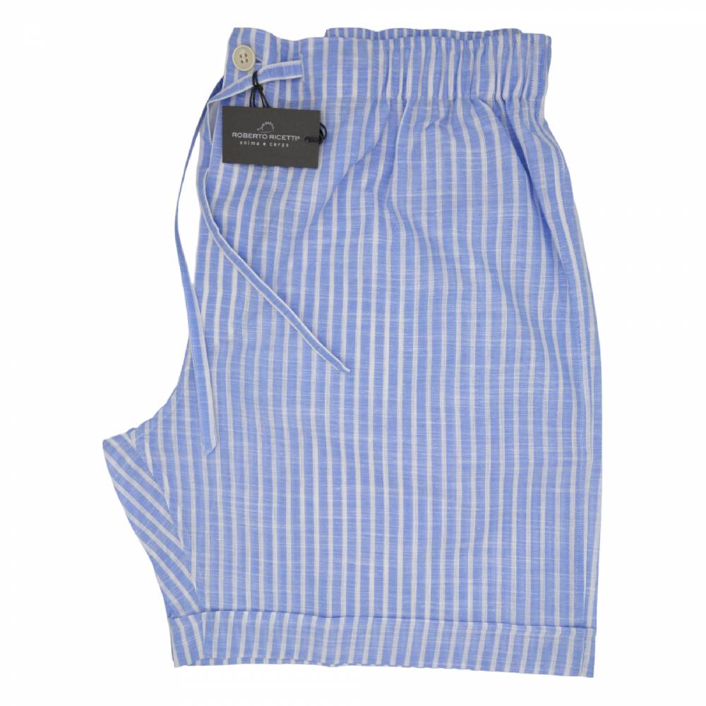 Roberto Ricetti PANTAPA' CORTO - RIGHE BIANCHE E AZZURRE