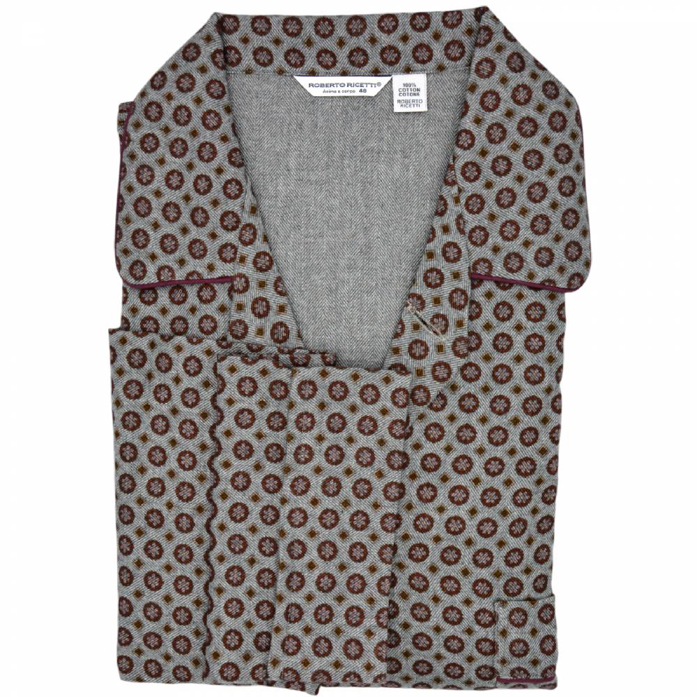 Roberto Ricetti PIGIAMA AME LUNGO - CALDO COTONE STAMPA