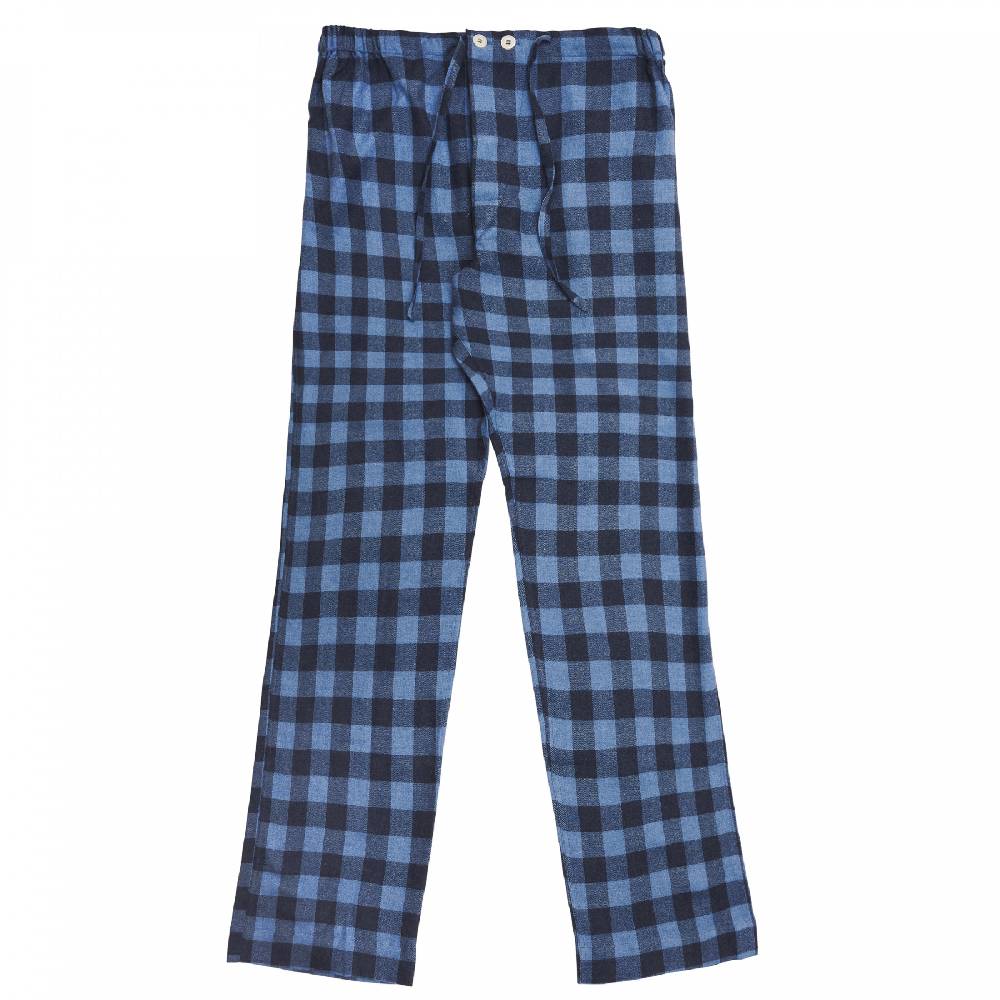 Roberto Ricetti PIGIAMA VENEZIA - CALDO COTONE QUADRI BLU