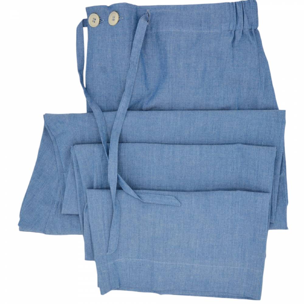 Roberto Ricetti PIGIAMA VENEZIA - CHAMBRAY PROFILO ROSSO