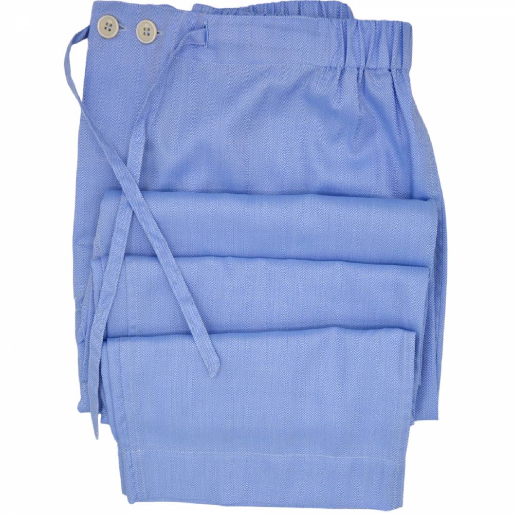 Roberto Ricetti PIGIAMA VENEZIA - CHEVRON AZZURRO - PROFILO VERDE