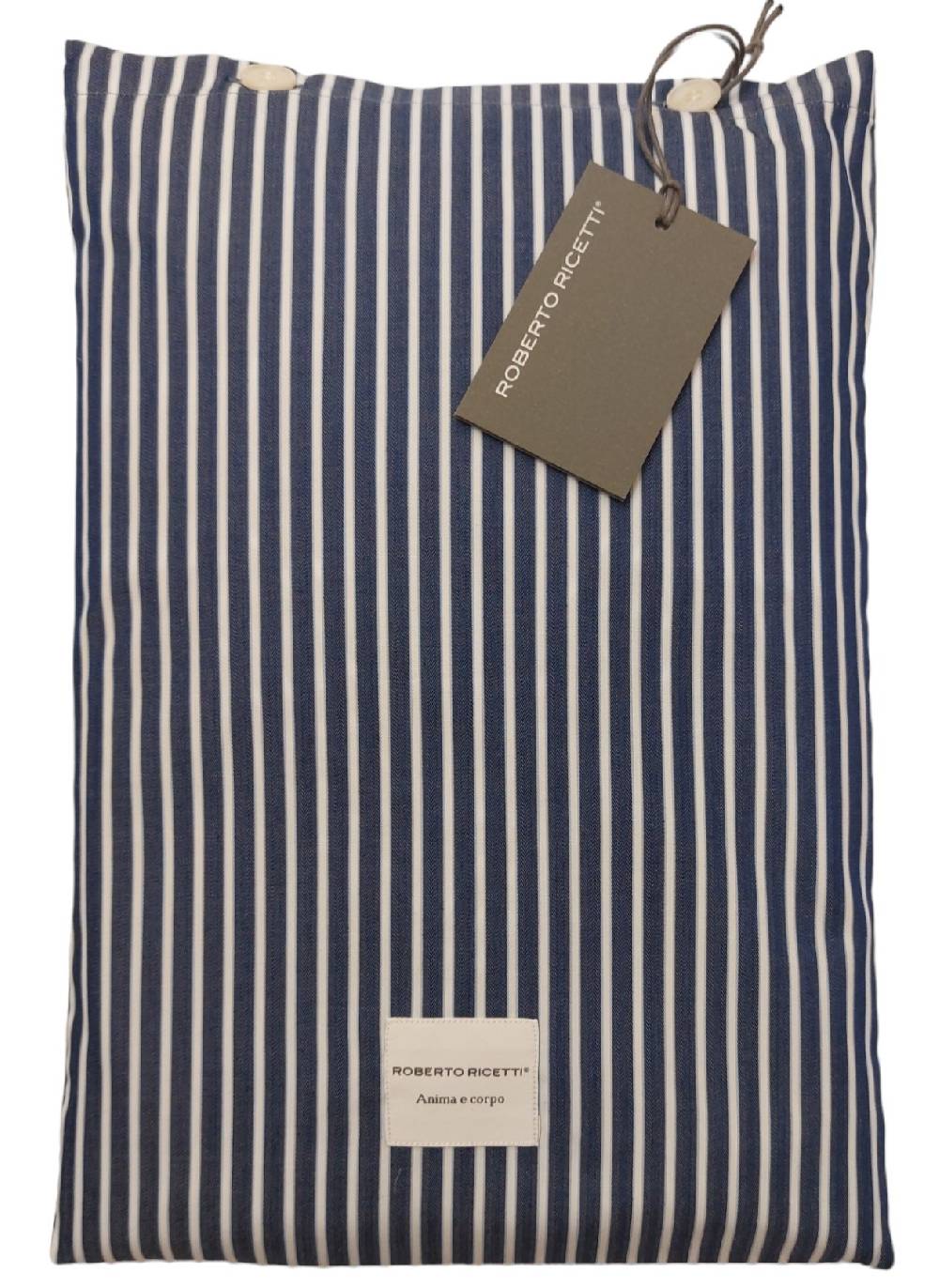 Roberto Ricetti PIGIAMA VENEZIA - FONDO BLU RIGA BIANCA