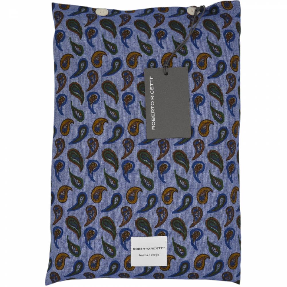 Roberto Ricetti PIGIAMA VENEZIA LUNGO - CALDO COTONE STAMPA PAISLEY