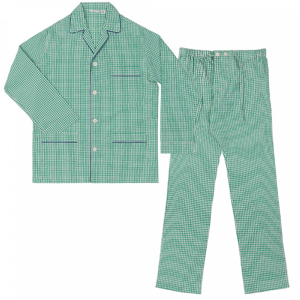 Roberto Ricetti PIGIAMA VENEZIA LUNGO - QUADRETTO VERDE