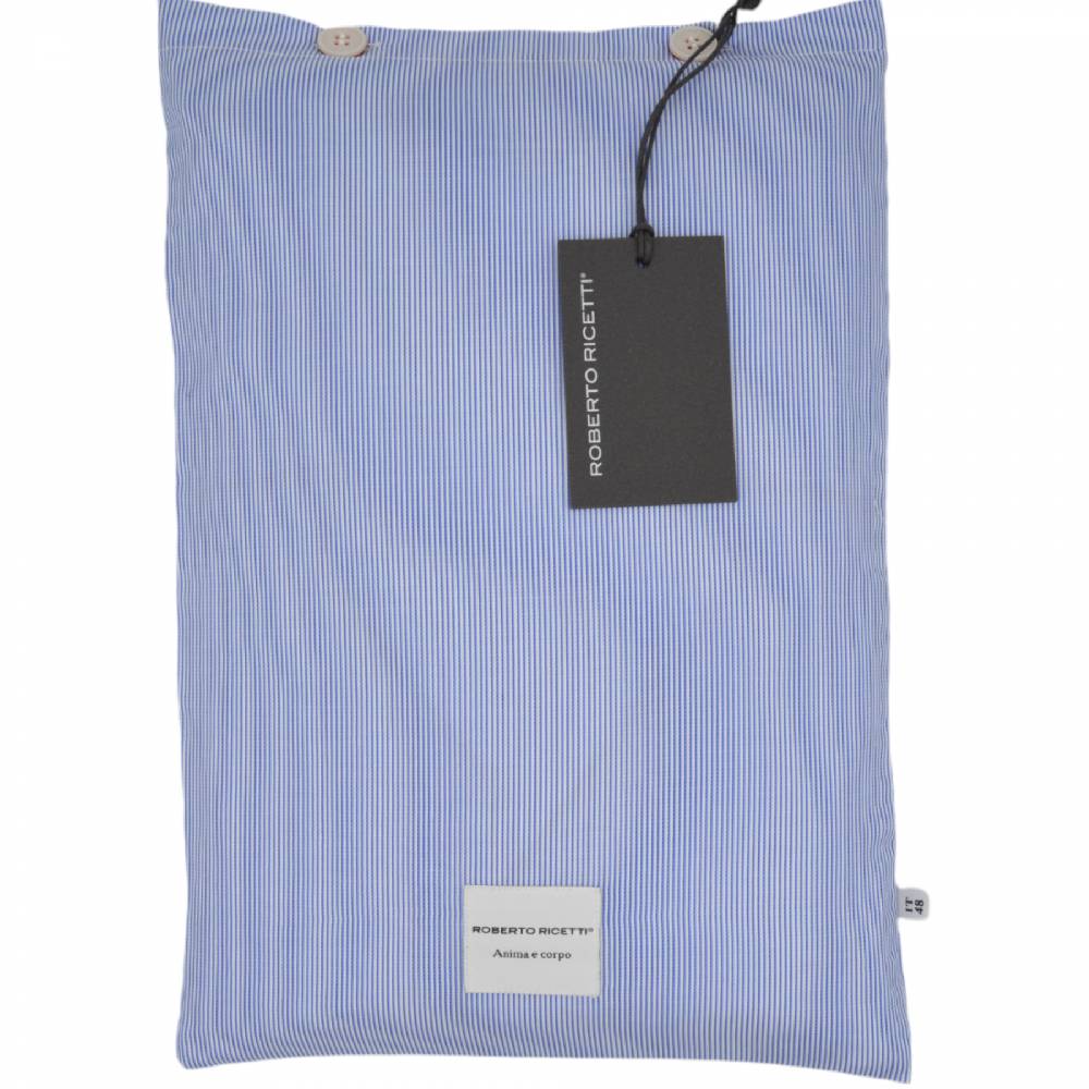 Roberto Ricetti PIGIAMA VENEZIA LUNGO - RIGA AZZURRA E BIANCA