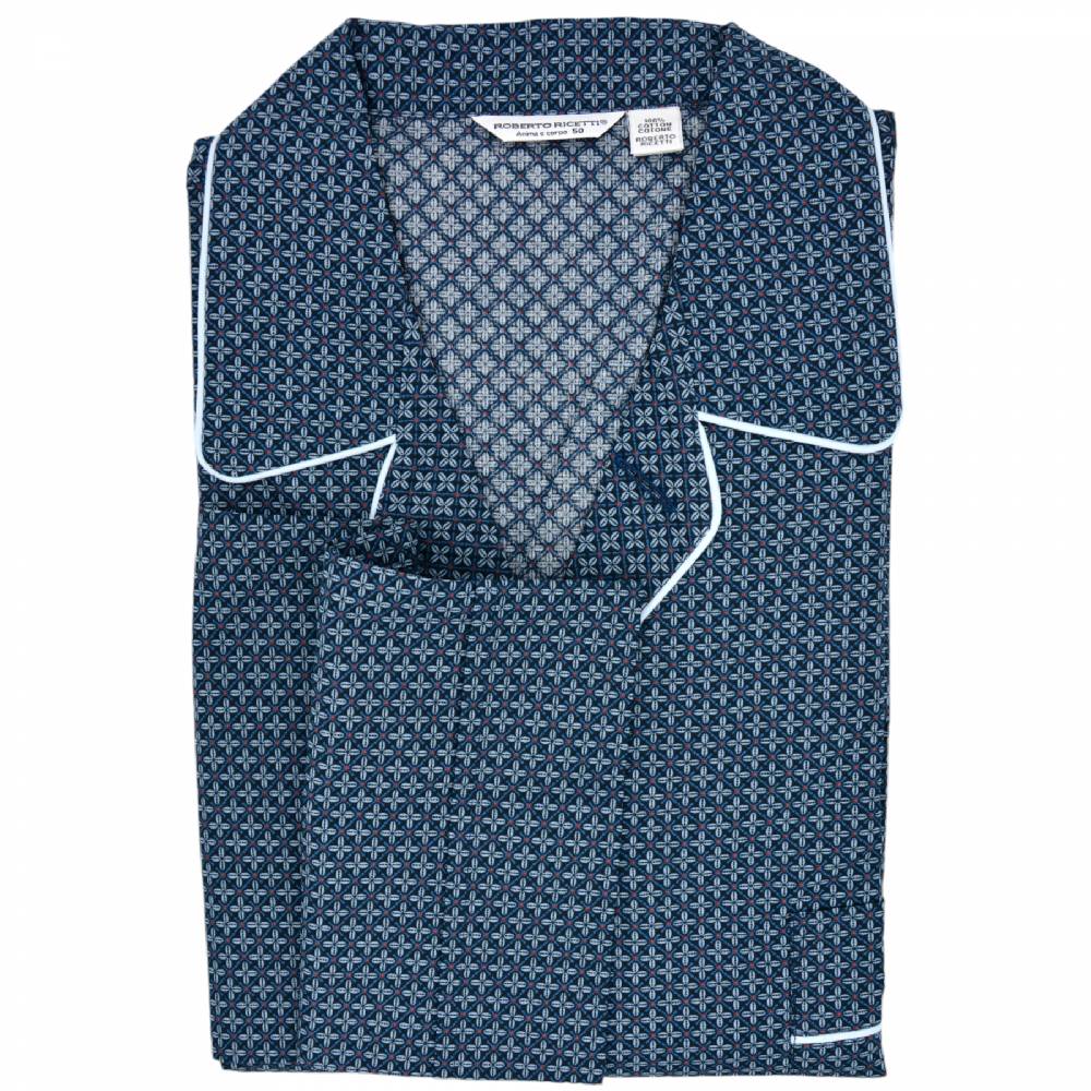 Roberto Ricetti PIGIAMA VENEZIA LUNGO - STAMPA GEOMETRICA