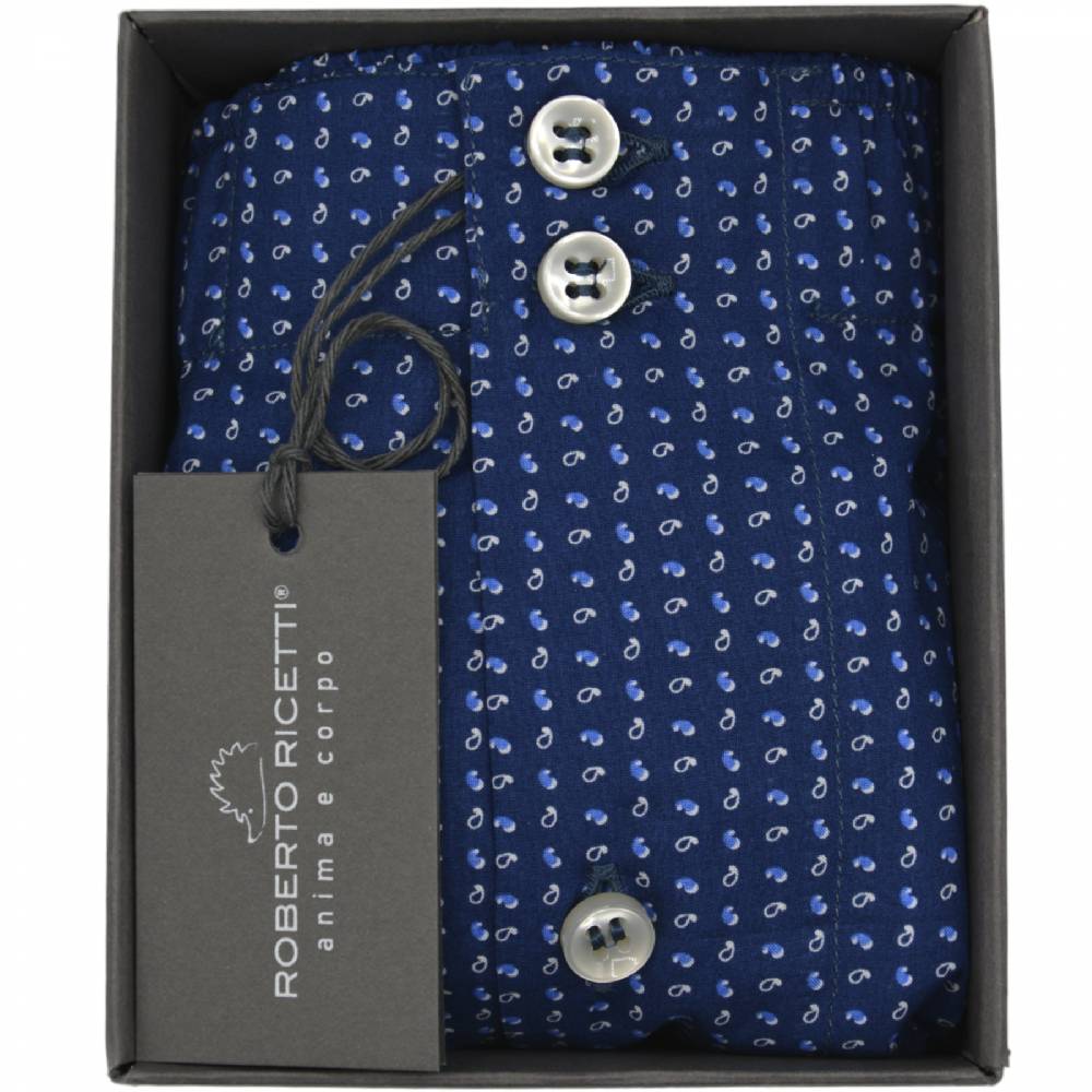 Roberto Ricetti BOXER DB1 SUPPORT- STAMPA BLU