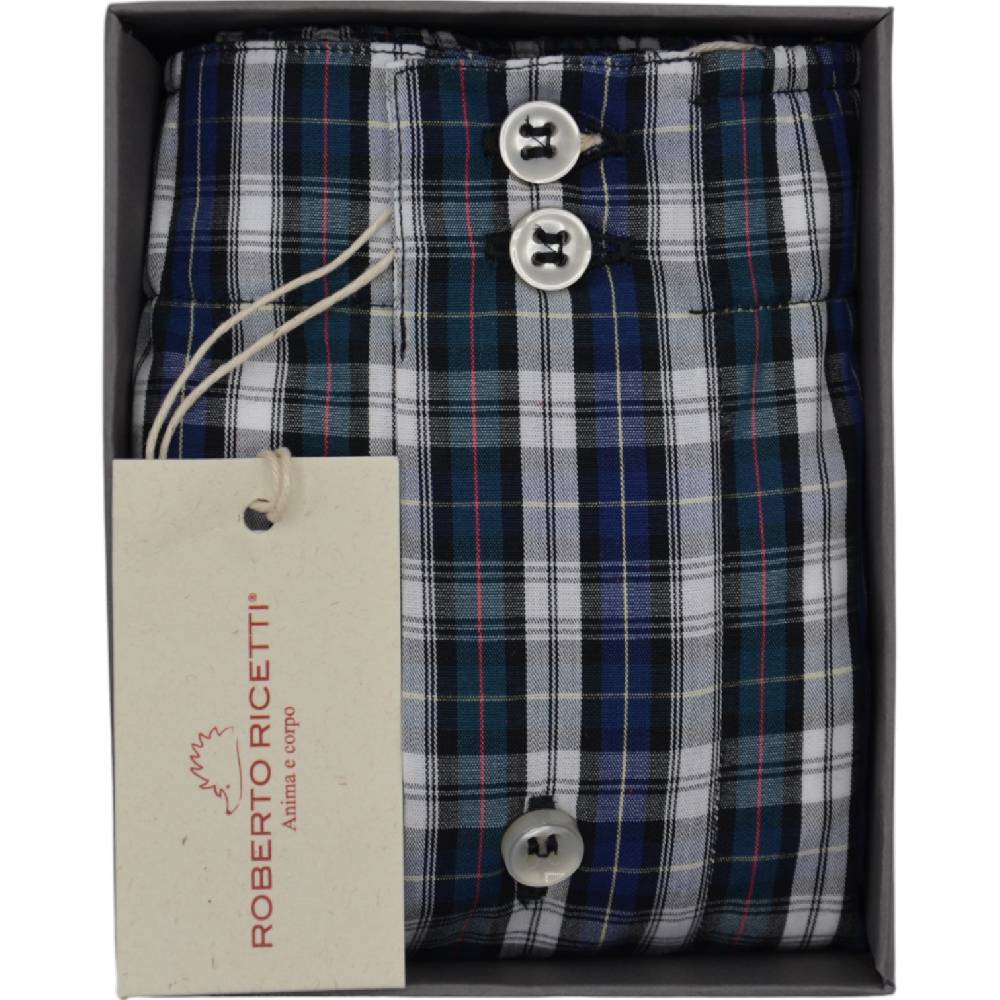 Roberto Ricetti BOXER DB1 SUPPORT - TARTAN BLU