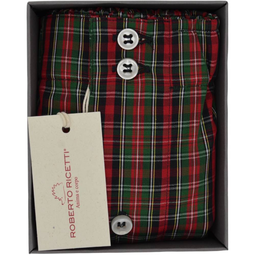 Roberto Ricetti BOXER DB1 SUPPORT - TARTAN ROSSO