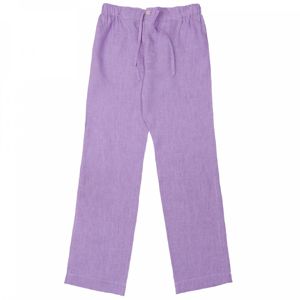Roberto Ricetti PANTALONE LINO LUNGO - GLICINE