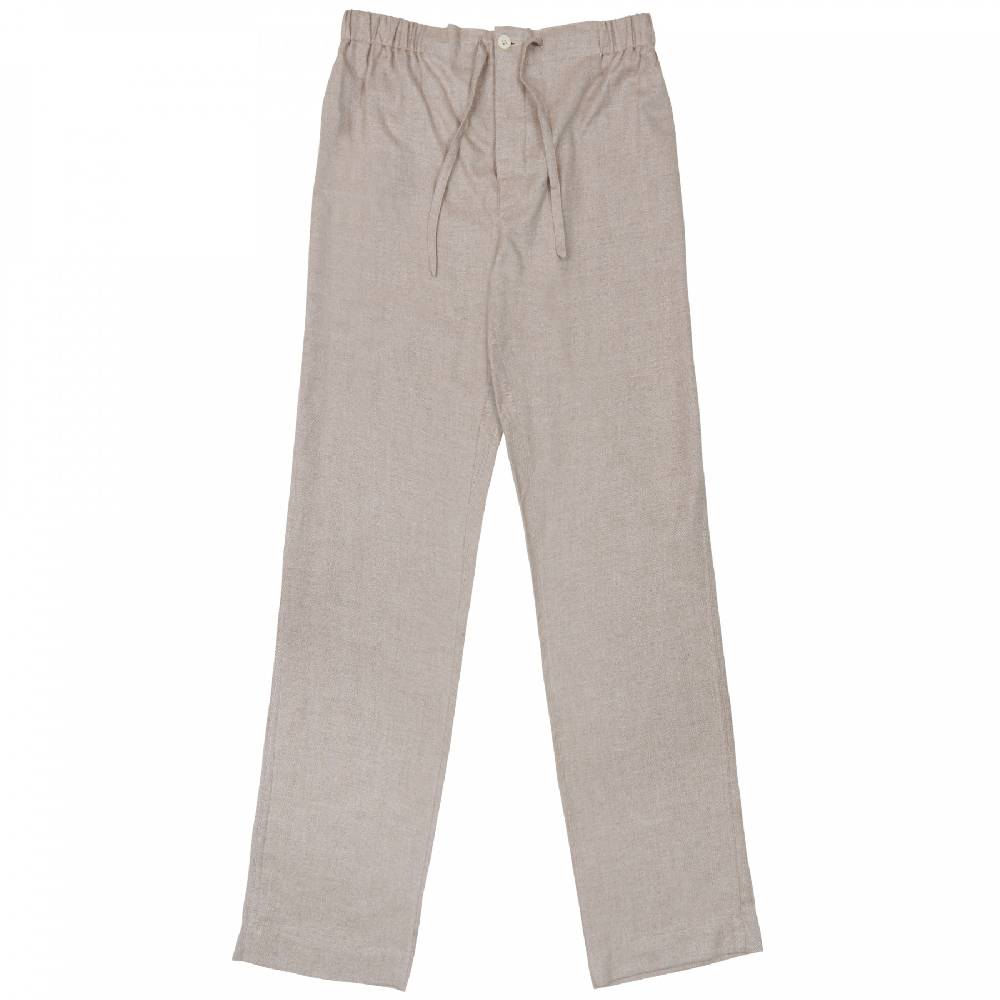 Roberto Ricetti PANTALONE LUNGO - COTONE CALDO BEIGE