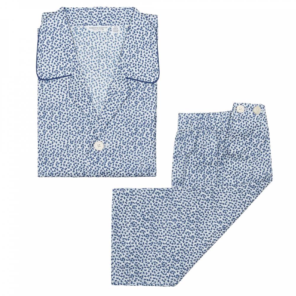 Roberto Ricetti PIGIAMA AME CORTO - FANTASIA BLU