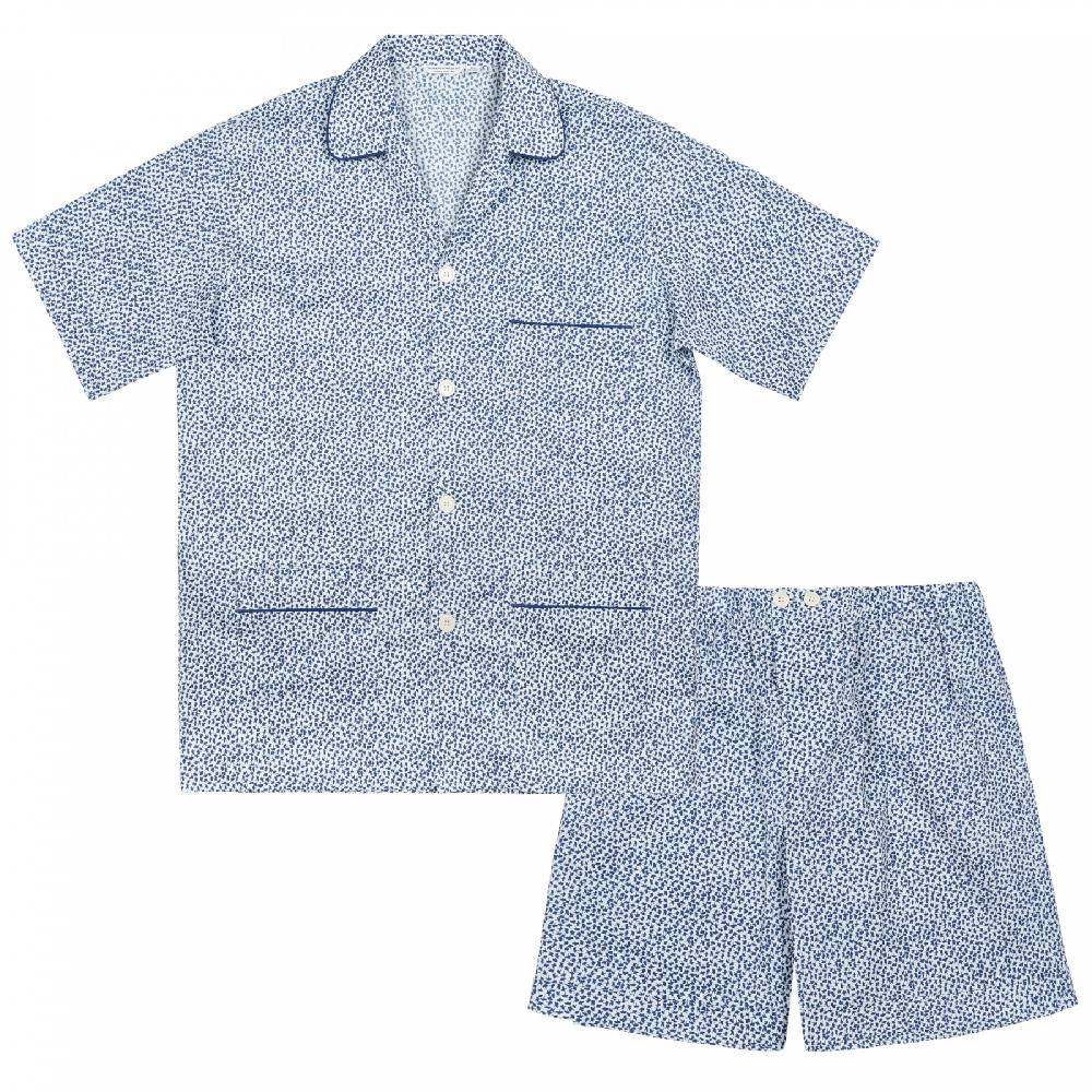 Roberto Ricetti PIGIAMA AME CORTO - FANTASIA BLU