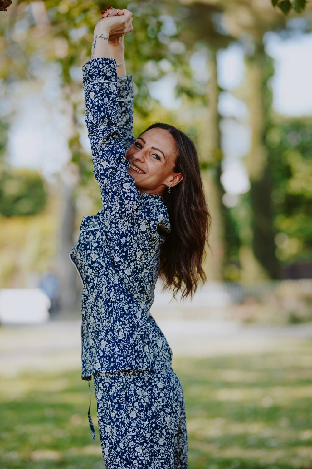 Roberto Ricetti PIGIAMA ENNA - BOUQUET BLU