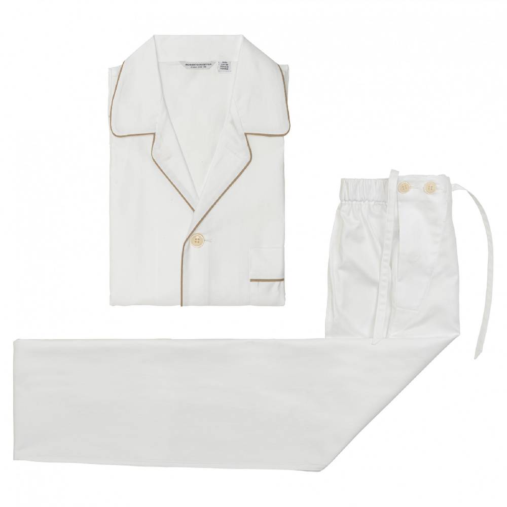 Roberto Ricetti PIGIAMA UOMO VENEZIA LUNGO - BIANCO