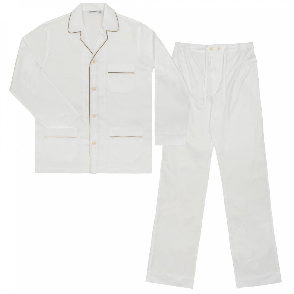 Roberto Ricetti PIGIAMA UOMO VENEZIA LUNGO - BIANCO