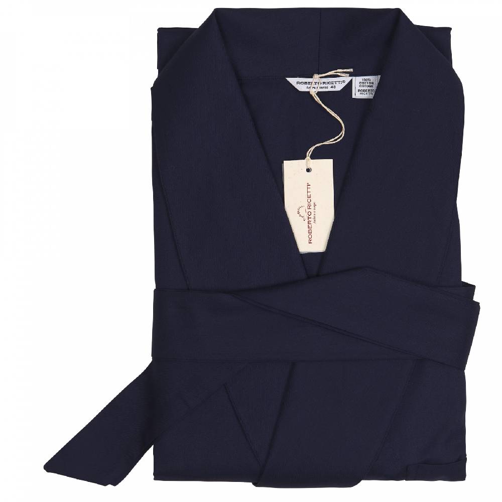 Roberto Ricetti VESTAGLIA UOMO LUNGA - COTONE BLU