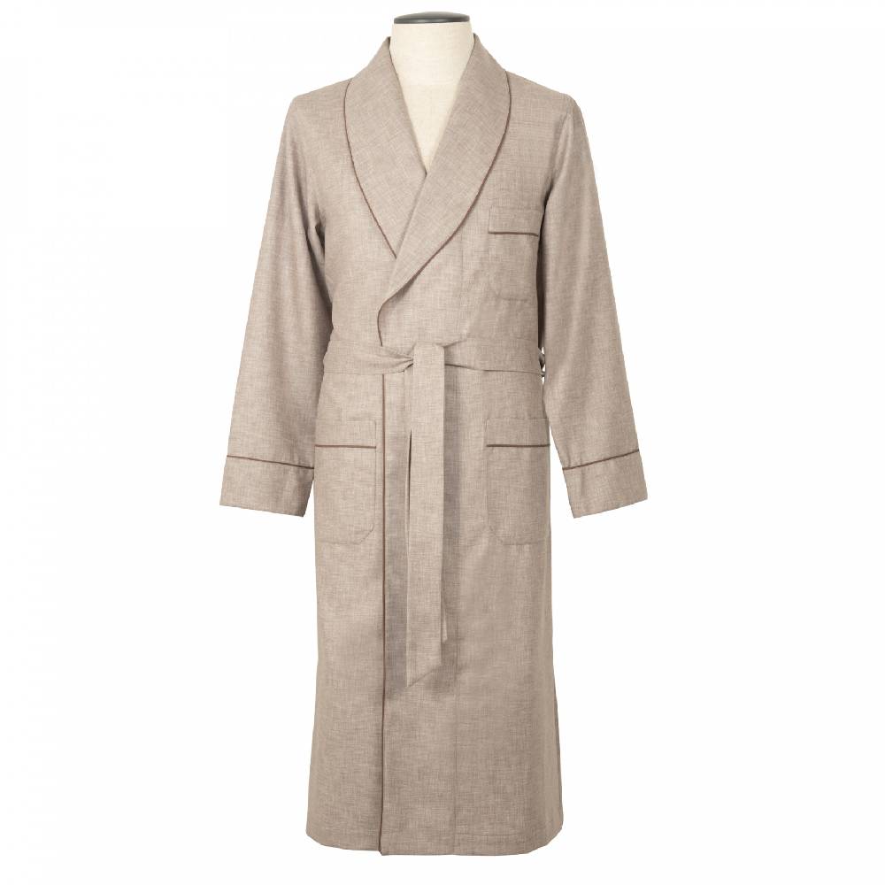 Roberto Ricetti VESTAGLIA UOMO LUNGA - LANA BEIGE