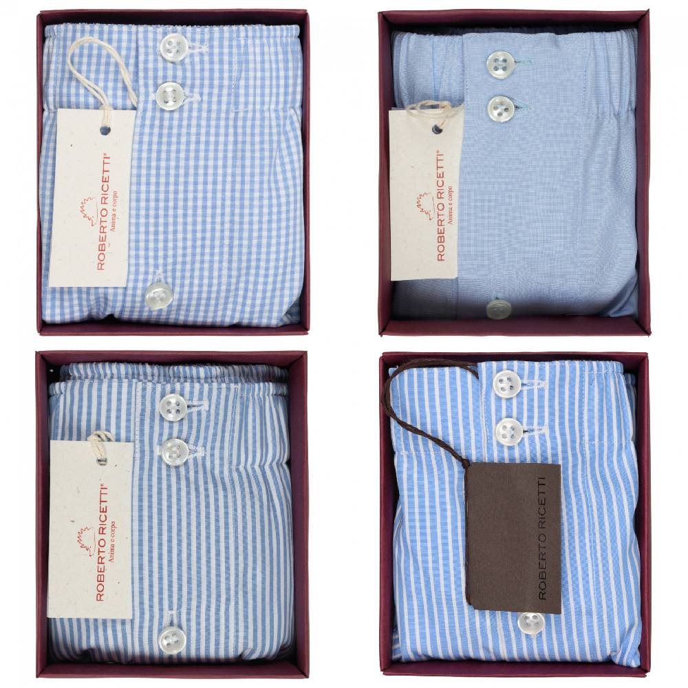 Roberto Ricetti SET "AZZURRO" - BOXER SUPPORT DB1 - SIZE 46