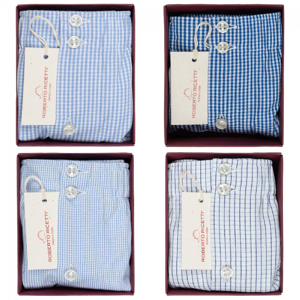 Roberto Ricetti SET "CHECK" - BOXER SUPPORT DB1 - SIZE 48