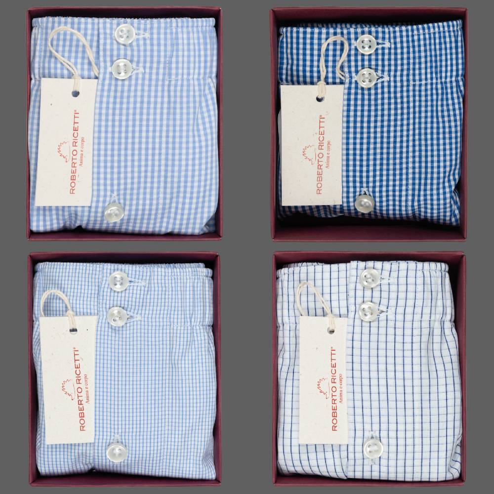 Roberto Ricetti SET "CHECK" - BOXER SUPPORT DB1 - SIZE 52