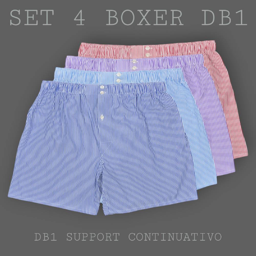 Roberto Ricetti SET "STRIPE" - BOXER SUPPORT DB1 - SIZE 46