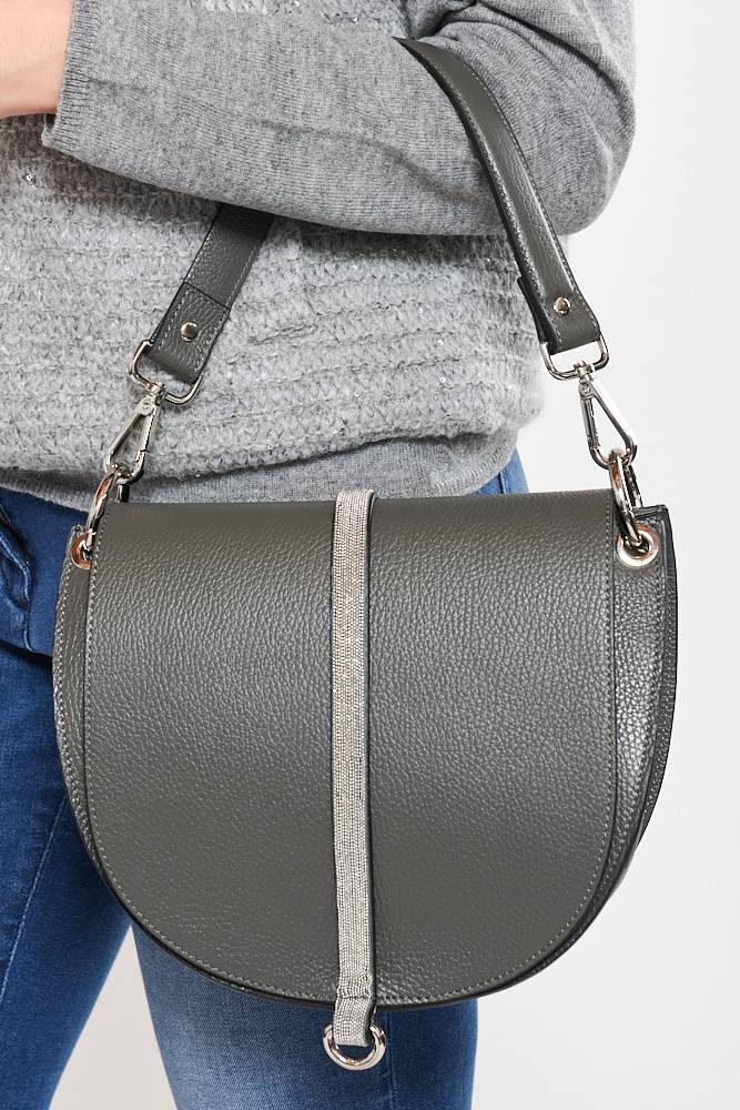 Rrocco Ragni Borsa In Pelle Con Monile