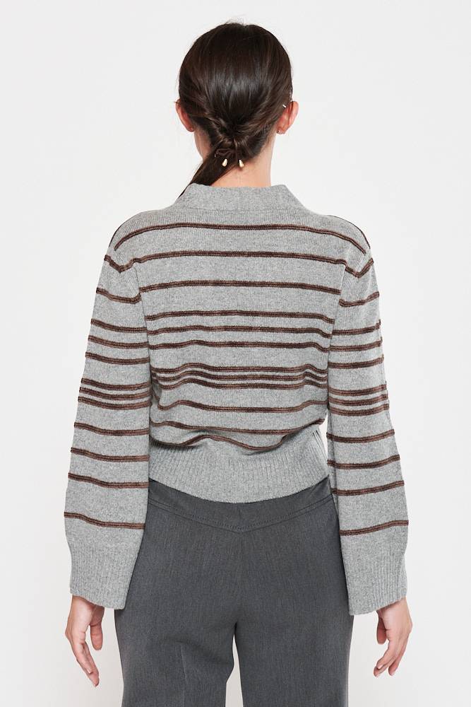 Rrocco Ragni Cardigan A Righe