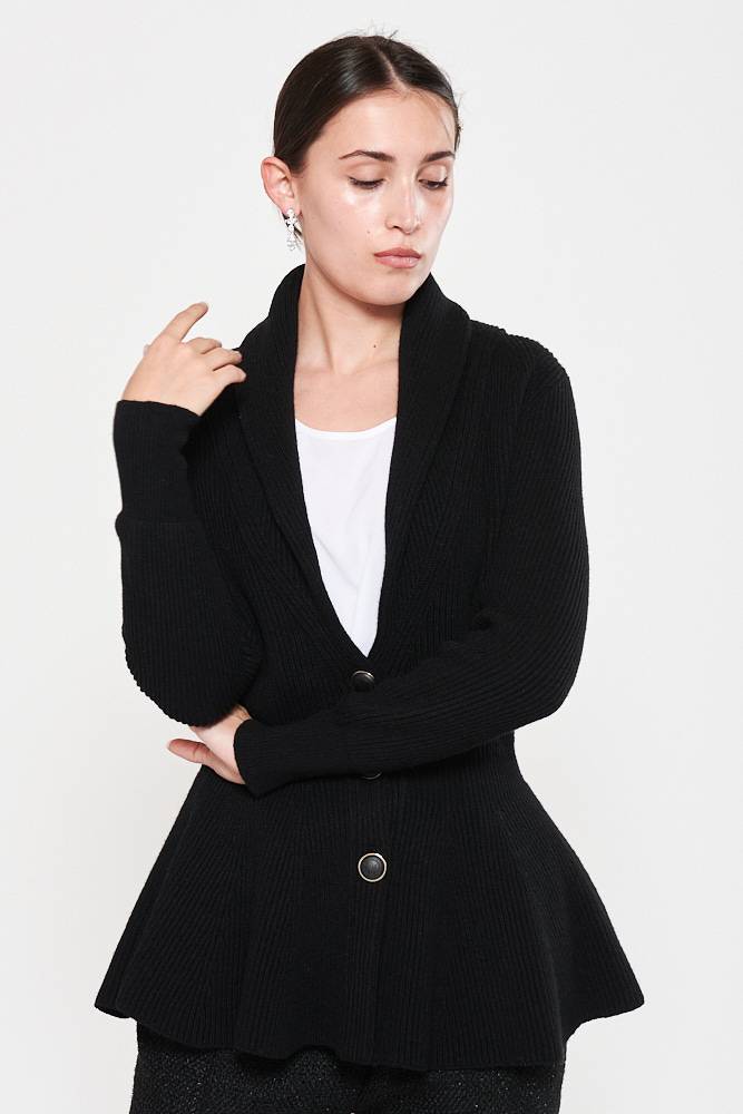 Rrocco Ragni Cardigan Con Volant