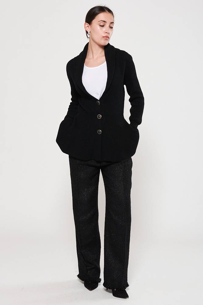 Rrocco Ragni Cardigan Con Volant