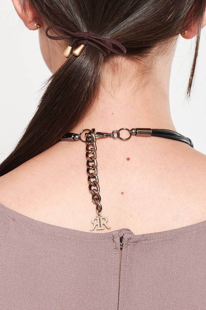 Rrocco Ragni Collana Con Boules E Monile