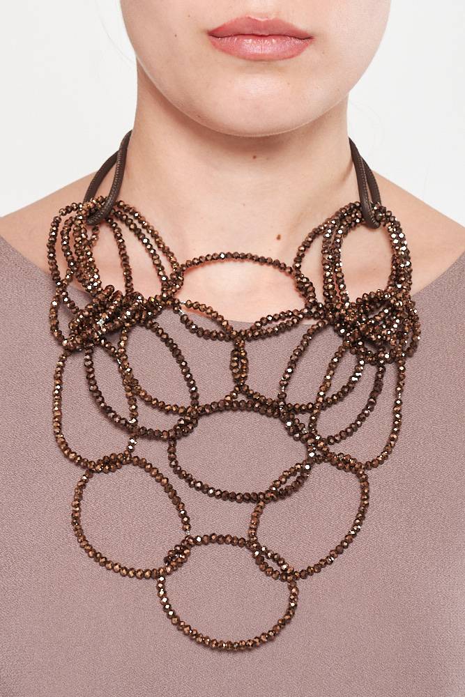 Rrocco Ragni Collana con cristalli