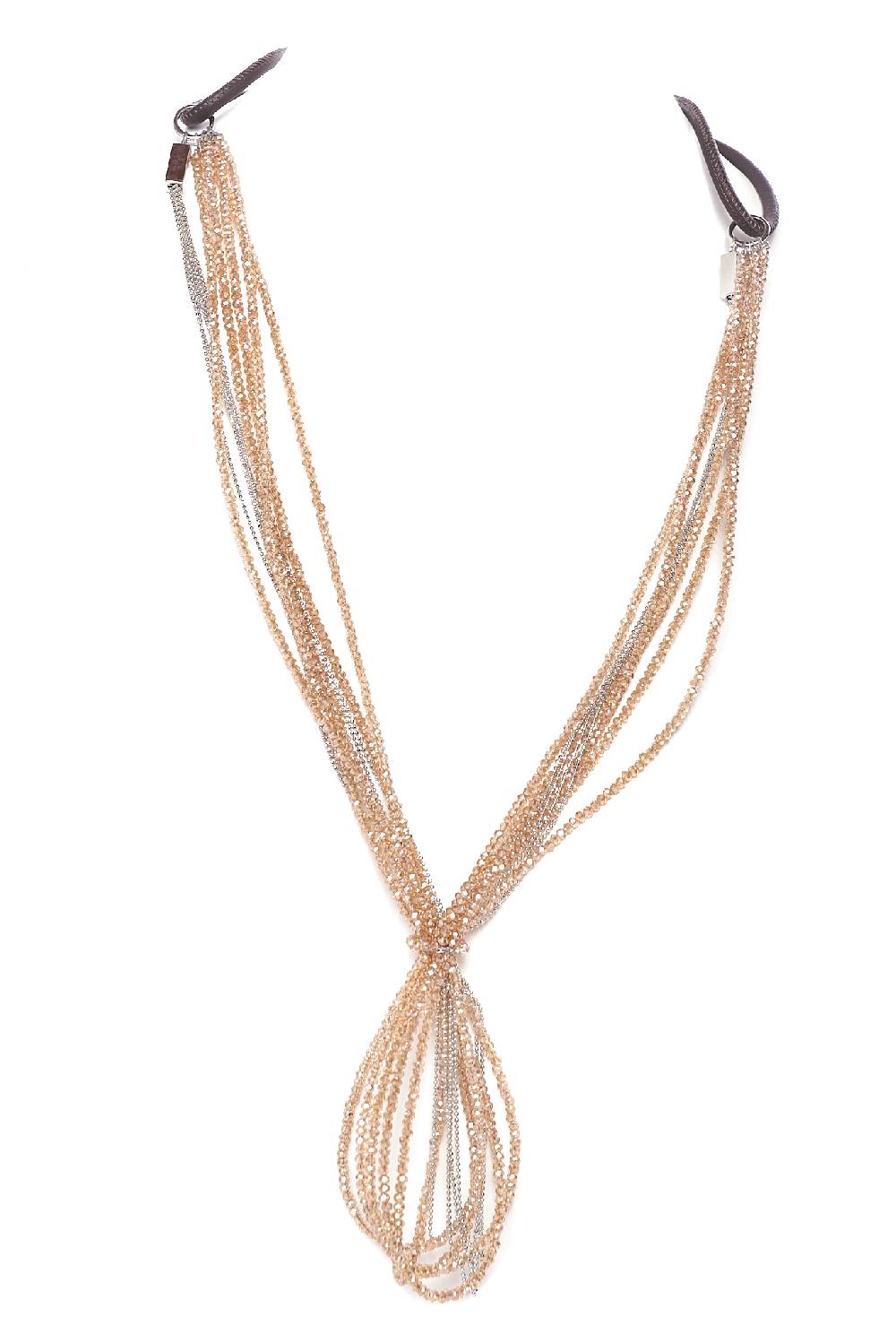 Rrocco Ragni Collana Con Cristalli E Monile