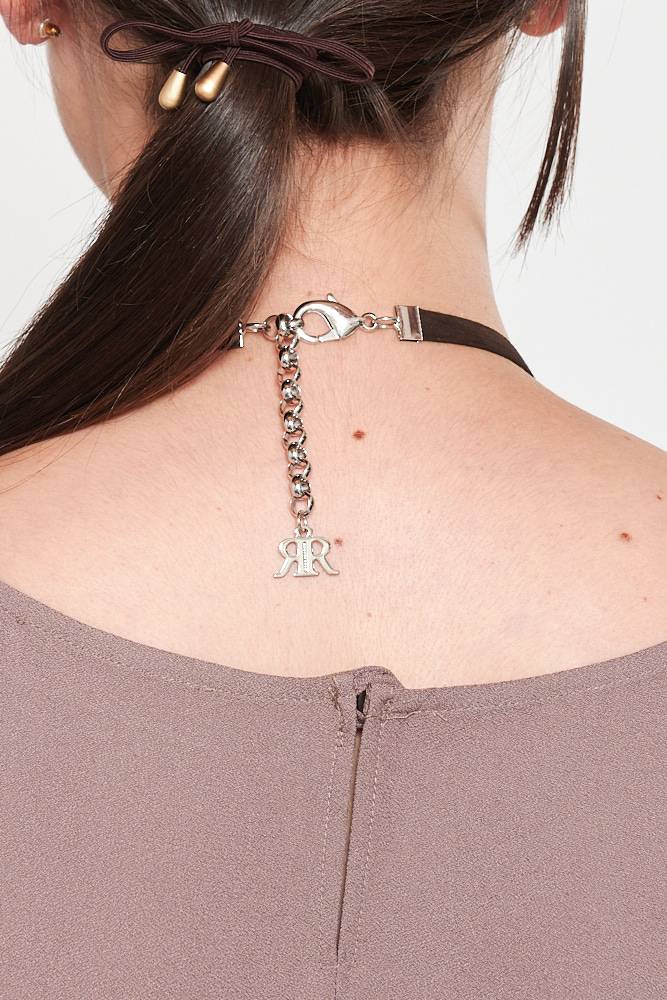 Rrocco Ragni Collana Con Cristalli E Monile