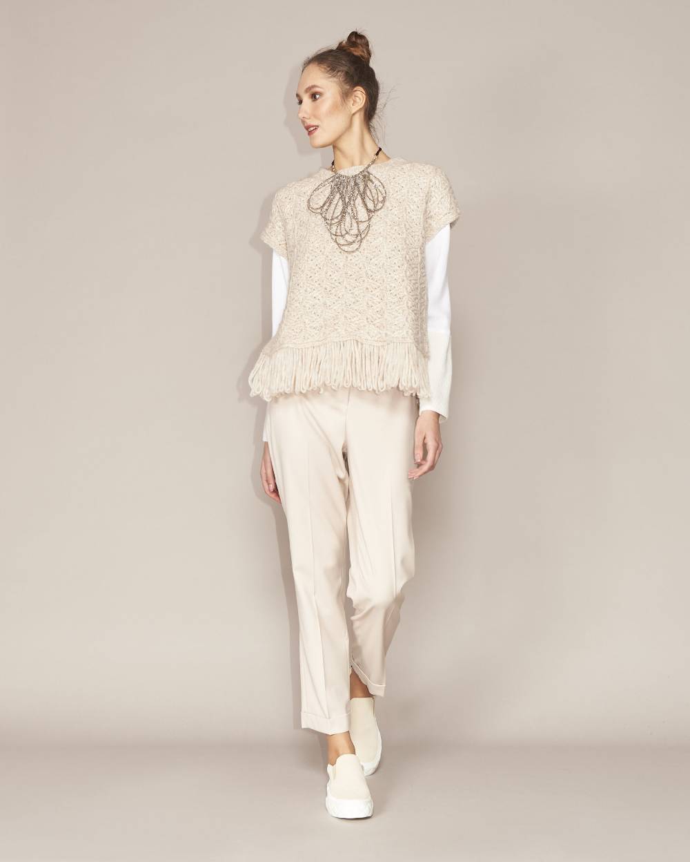 Rrocco Ragni Collana Con Cristalli E Monile