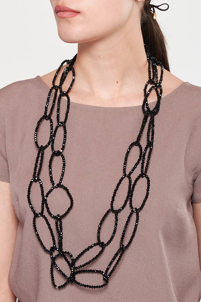 Rrocco Ragni Collana con cristalli