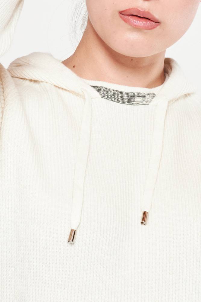 Rrocco Ragni Felpa Con Cappuccio E Monile