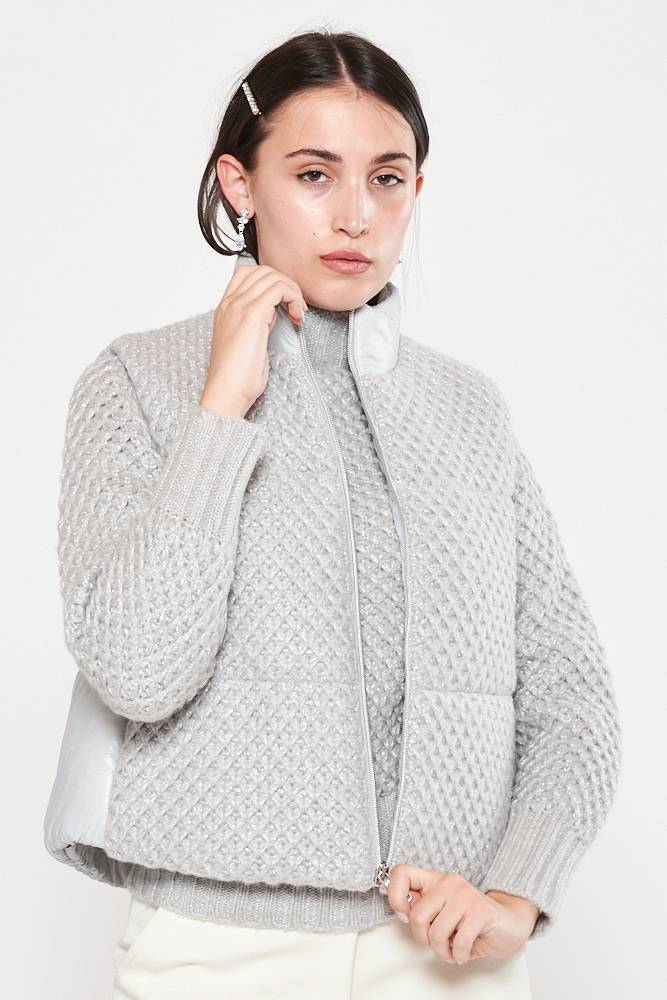 Rrocco Ragni Gilet in lurex imbottito