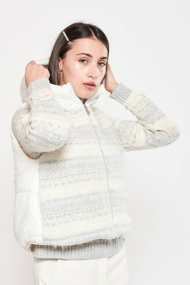 Rrocco Ragni Gilet Jacquard Imbottito