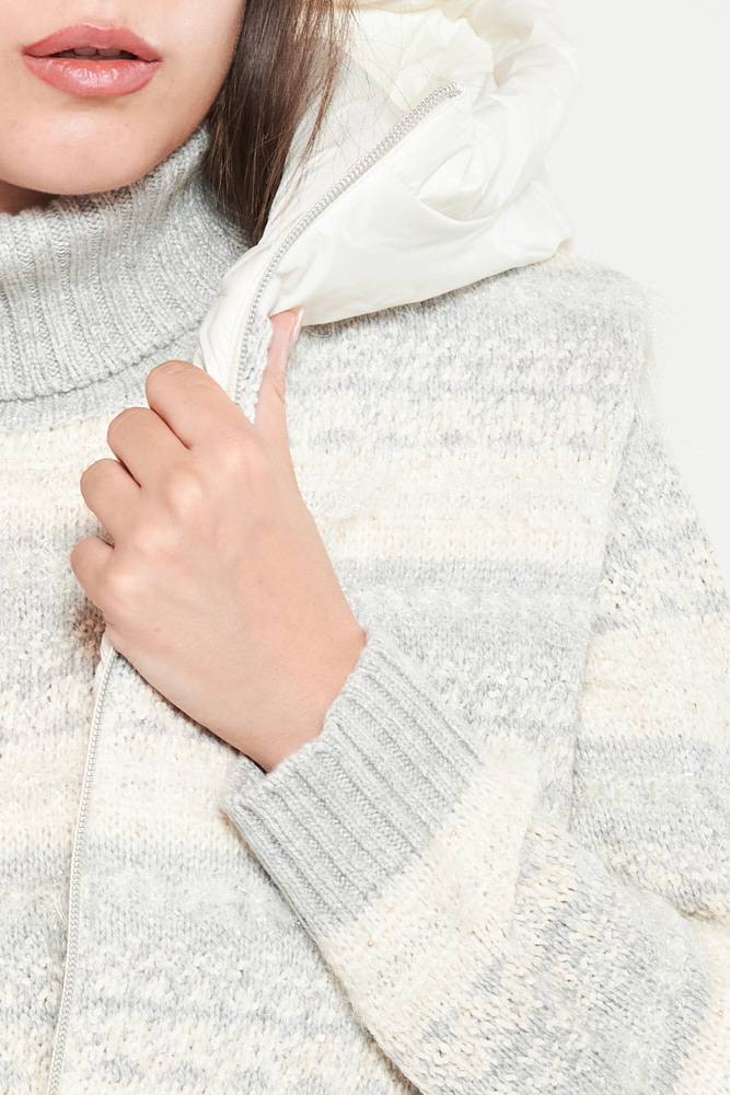 Rrocco Ragni Gilet Jacquard Imbottito